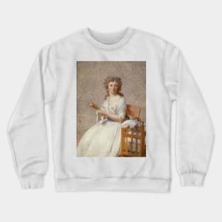 Madame de Pastoret and Her Son by Jacques-Louis David Crewneck Sweatshirt